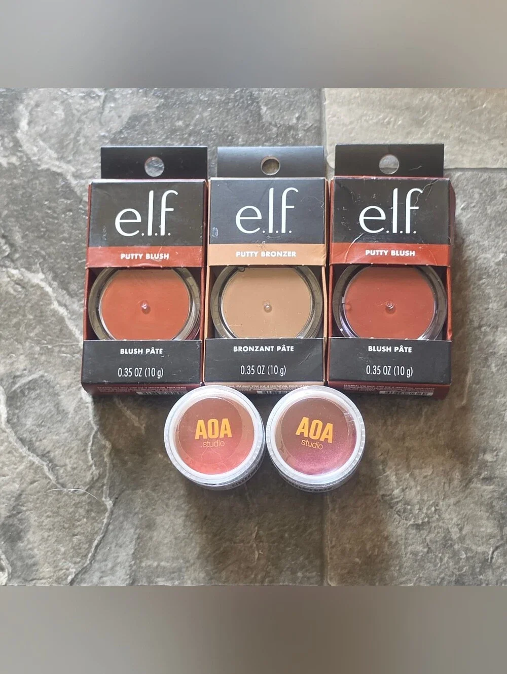 Elf Putty Blush & Bronzer& AOA Studio Blush Balms BNIB